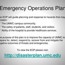 Superlative Emergency Operations Plan Management At Presentation May Planning Campus Hazards Community