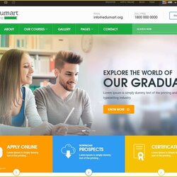 Smashing Free Sample Web Page Templates Of Amazing Education Website College Template Business Site