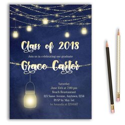Out Of This World Graduation Invitation College High School