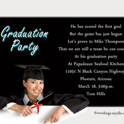 Exceptional Graduation Party Invitation Wording Wordings And Messages Sample