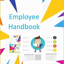 Out Of This World Free Employee Handbook Template Word Cover
