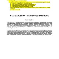 Best Employee Handbook Templates Examples Template
