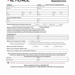 Sterling Credit Application Form Template Awesome New Customer Account