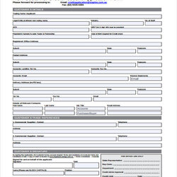 Smashing Free Sample Credit Application Forms In Ms Word Excel Form Account Customer Template Au New