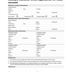 New Customer Application Form Template Credit Sample Stupendous Dealership Design