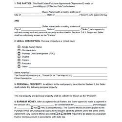 Free Purchase Agreement Templates Word Agreements Residential And Sale Template