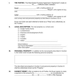 Tremendous Free Purchase And Sale Agreement Template Word Fit