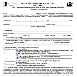 Capital Sample Real Estate Purchase Agreement Template Free Documents In Contract Land Form Simple Printable