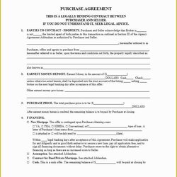Peerless Real Estate Purchase Contract Template Free Of Simple Agreement Templates Business