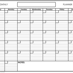 Exceptional Printable Monthly Calendar Blank High Res