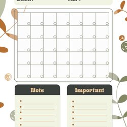Great Best Images Of Printable Blank Monthly Calendar Template