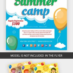 Capital Kids Summer Camp Free Flyer Template Download Preview