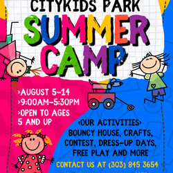Legit Summer Camp Flyer Template Letter Ts