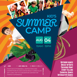 Wizard Summer Camp Flyer On