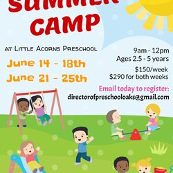 Wonderful Editable Preschool Summer Camp Flyer Template Playground Daycare