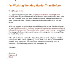 Great Effective Salary Increase Letters Samples Letter