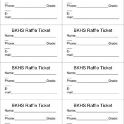 Sublime Free Sample Raffle Ticket Templates In Different Formats Editable Flyer Fundraiser