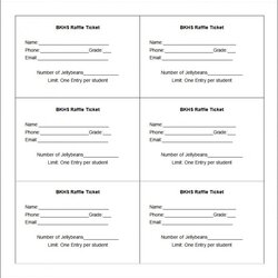 Swell Printable Word Document Raffle Ticket Template Templates Tickets Pictures Of Draw