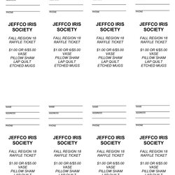 Tremendous Best Images Of Free Printable Raffle Ticket Templates Template Word Tickets Sample Via