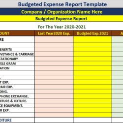Superior Expense Report Template Excel Word