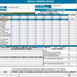 Marvelous Ms Excel Weekly Expense Report Office Templates Online Template Expenses Business Form Sheet