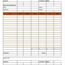 Spiffing Expense Report Template Free Sample Example Format Excel Reports