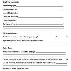 Very Good Free Employee Disciplinary Action Forms Word Form Templates