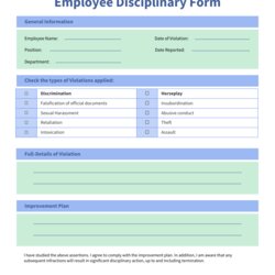 Super Employee Disciplinary Action Form