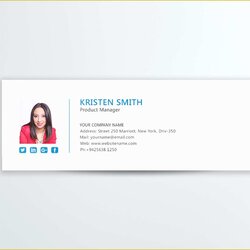 Professional Email Signature Templates Free Of Cool Signatures Product Manager Design