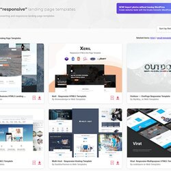 Out Of This World Best Responsive Landing Page Template Designs Elements Web Templates