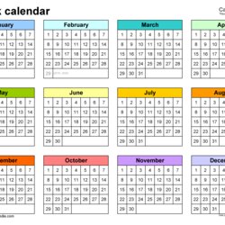 Fine Blank Calendars Free Printable Templates Landscape Layouts Calendar Template