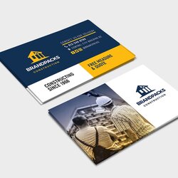 Sterling Construction Company Business Card Template In Vector Cards Example Examples Templates Designs