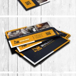 Cool Construction Business Card Templates Print Auto
