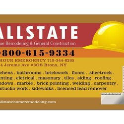 Construction Business Card Template General Allstate Sketch