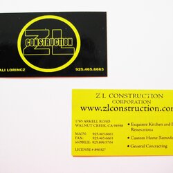 Construction Business Cards Card Tips Contractor Sample Templates Examples Visiting Builders General