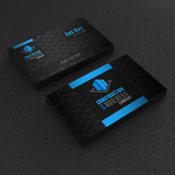 Free Construction Company Business Card Template Design Graphic World For