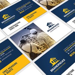Superb Construction Company Business Card Template In Vector Previews Templates Illustrator