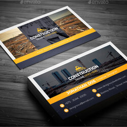 Out Of This World Construction Business Flyer Templates Free Arts Company Card