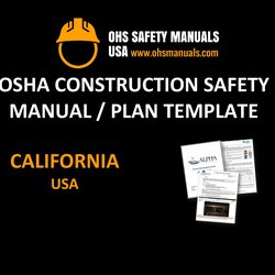 California Cal Construction Safety Manual Template