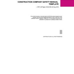 Very Good Construction Company Safety Manual Template By Sonora Dryer Frigidaire Instruction Page Thumb