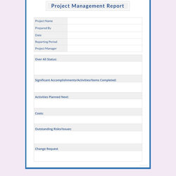 Peerless Project Report Examples Templates Word Excel Publisher Management Template Sample Pages Ms Format