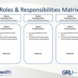 Cool Project Team Roles And Responsibilities Template Matrix