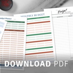 Superior Printable Household Budget Templates Download