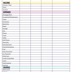 Eminent Simple Budget Template Monthly