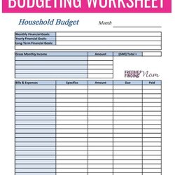 Great Free Printable Budget Worksheets Finances Track Family Worksheet Expenses Print Help Keep Need Cash