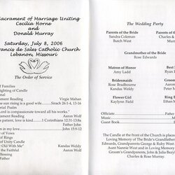 Eminent Pin On Wedding Programs Program Examples Inside Wording Templates Ceremony Template Reception