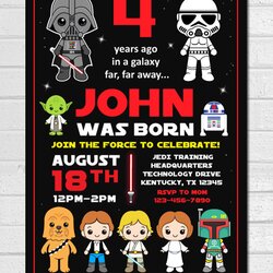 Cool Star Wars Invitation Birthday