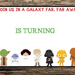 Out Of This World Free Printable Star Wars Birthday Invitation