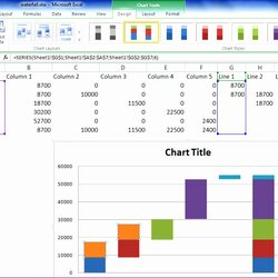 The Highest Quality Waterfall Template Excel Templates Chart Tutorial Via Unique In Download Free Of
