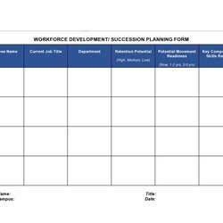Superior Effective Succession Planning Templates Excel Word Template